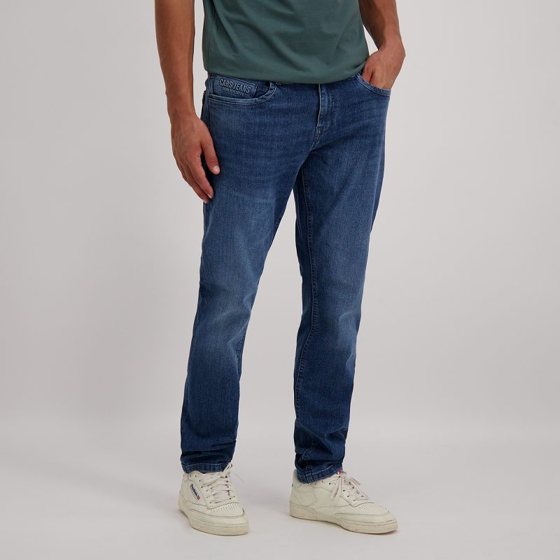 Cars Jeans Douglas Regular Fit - Dark Stone - JeansVoorMinder.nl