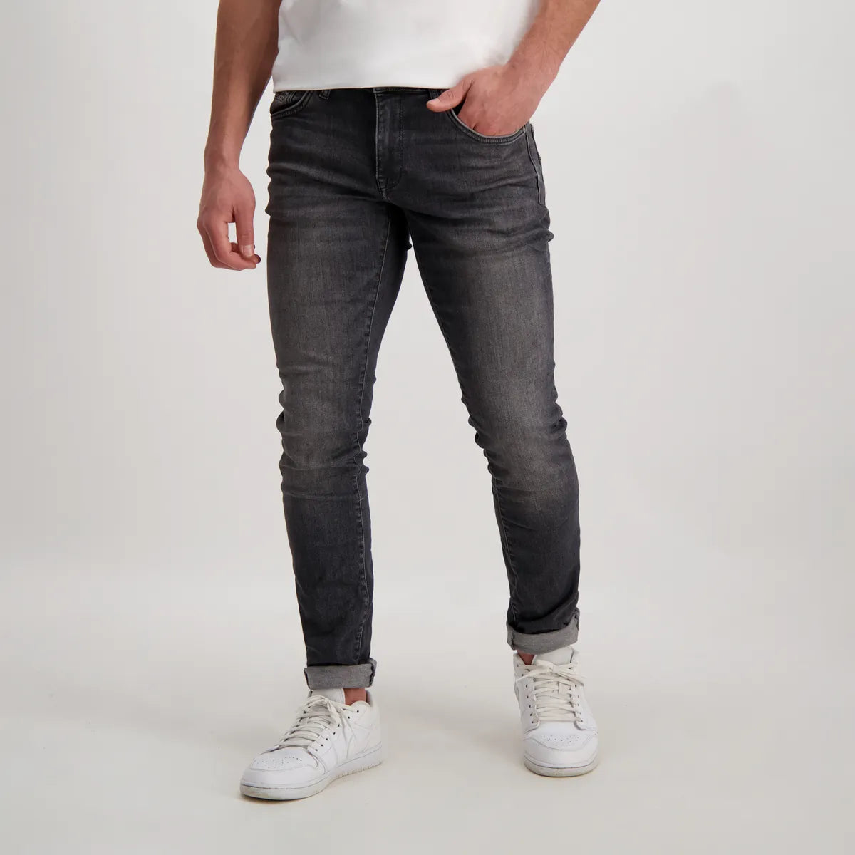 Cars Jeans Bates Slim Fit - Black Used - JeansVoorMinder.nl