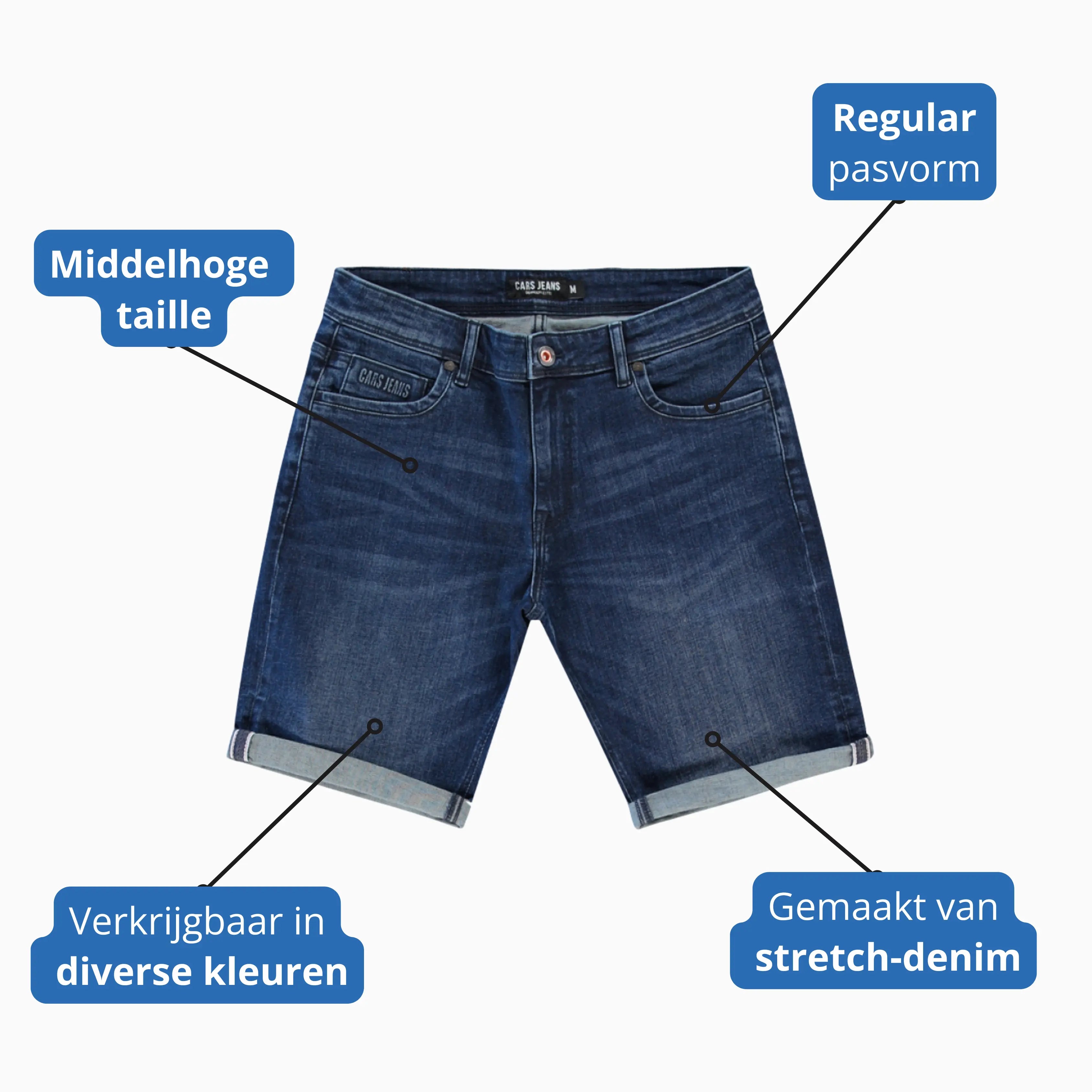 Cars Jeans Hunter Short (kopie) JeansVoorMinder.nl
