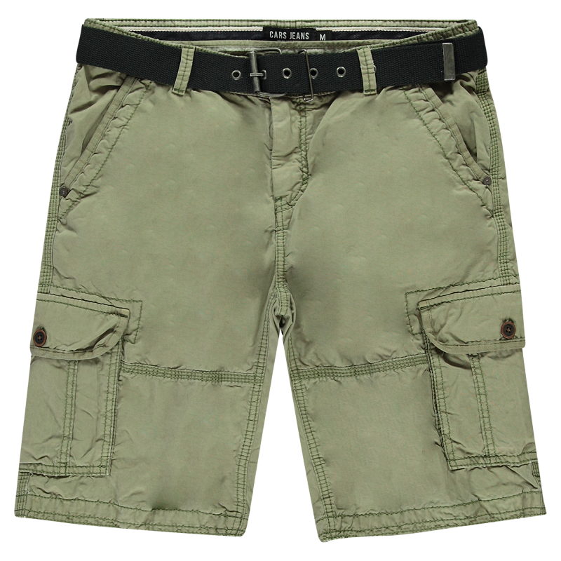 Cars Jeans Durras Short - Olive - JeansVoorMinder.nl