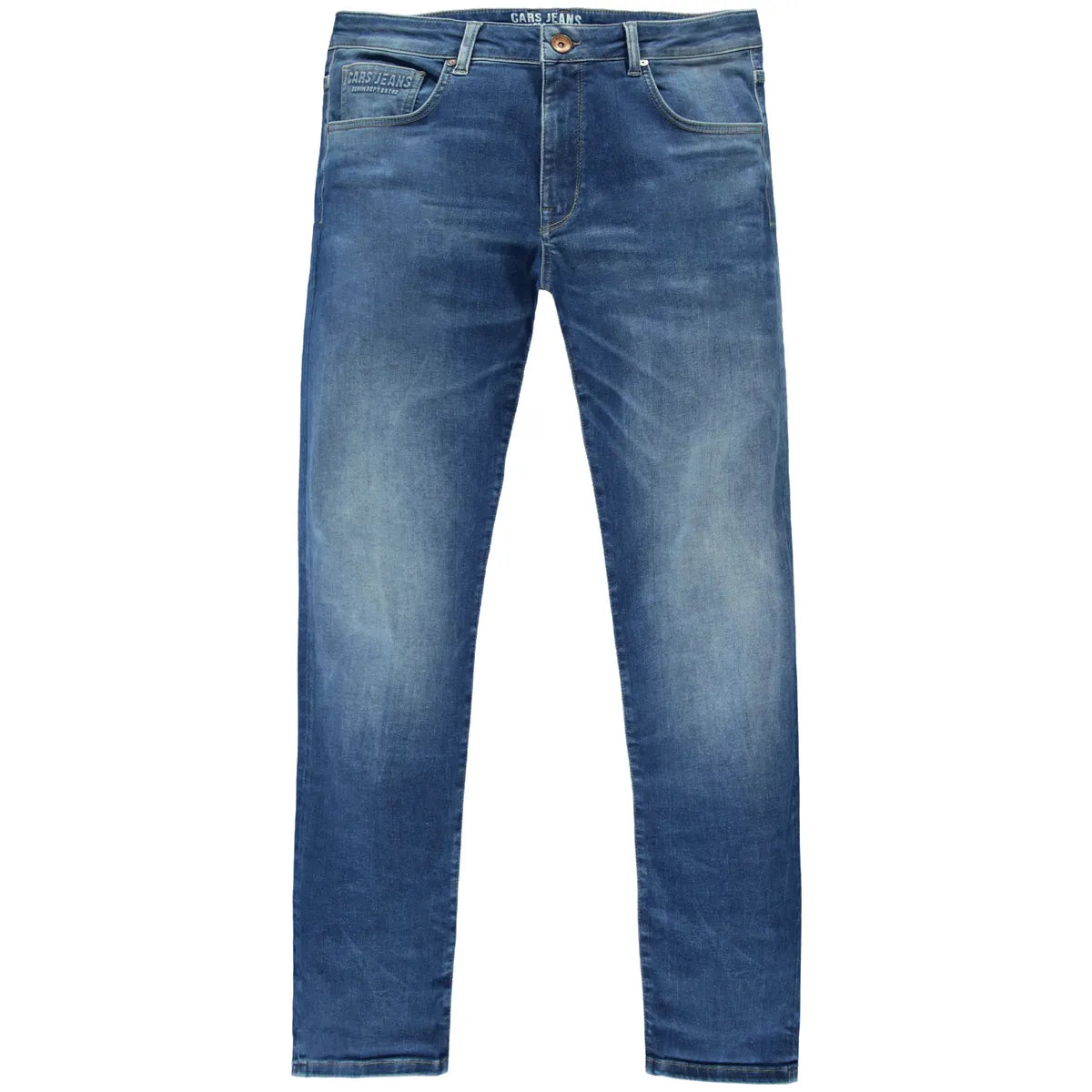 Cars Jeans Bates Slim Fit - Blue Used - JeansVoorMinder.nl