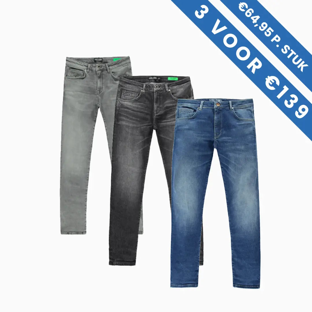 Cars Jeans Bates Slim Fit - JeansVoorMinder.nl